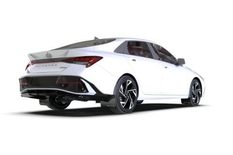 Rally Armor 24-26 Hyundai Elantra Black Mud Flap Red Logo thumbnail 4