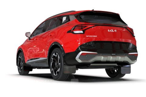 Rally Armor 23-26 Kia Sportage Black UR Mud Flap w/ Metallic Black Logo thumbnail 4