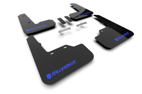 Rally Armor 22-26 Subaru WRX Black UR Mud Flap Altered Font Blue Logo thumbnail 1