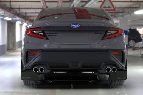 Rally Armor 22-26 Subaru WRX Black UR Mud Flap Altered Font Blue Logo thumbnail 3