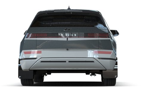 Rally Armor 22-24 Hyundai Ioniq 5 Black UR Mud Flap Silver Battery Logo thumbnail 2