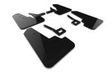 Rally Armor 19-25 Dodge Ram 1500 Rebel Black UR Mud Flap w/Metallic Black Logo thumbnail 1