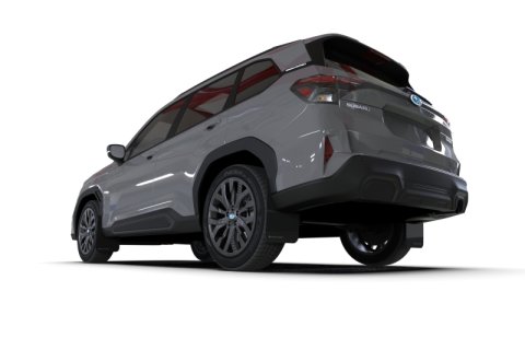 Rally Armor 25-26 Subaru Forester & Hybrid Black UR Mud Flap w/Grey Logo thumbnail 2