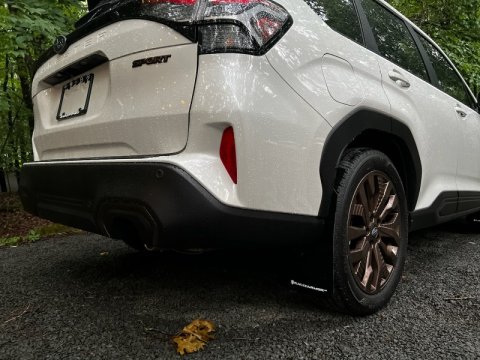 Rally Armor 25-26 Subaru Forester & Hybrid Black UR Mud Flap w/Grey Logo thumbnail 3