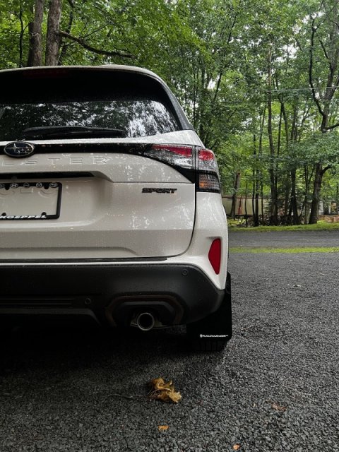 Rally Armor 25-26 Subaru Forester & Hybrid Black UR Mud Flap w/Grey Logo thumbnail 7