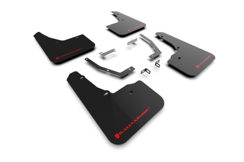 Rally Armor 25-26 Subaru Forester & Hybrid Black UR Mud Flap w/Red Logo thumbnail 1