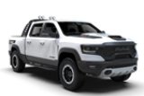 Rally Armor 21-25 Dodge Ram 1500 TRX Black UR Mud Flap - Metallic Black Logo thumbnail 3