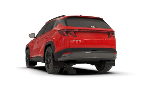 Rally Armor 25-26 Hyundai Tucson ICE XRT Black UR Mud Flap - Metallic Black Logo thumbnail 3