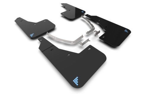 Rally Armor 25-26 Hyundai Ioniq 5 PE Blk Mud Flap w/Light Blue Battery Logo thumbnail 1