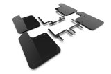 Rally Armor 2018+ Jeep Wrangler Rubicon JL Black UR Mud Flap w/ Metallic Black Logo thumbnail 1