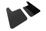Rally Armor Universal Black UR Plus Mud Flap w/ Metallic Black Logo - Pair thumbnail 1