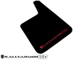 Rally Armor Universal Black UR Plus Mud Flap w/ Metallic Black Logo - Pair thumbnail 2