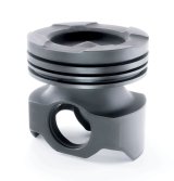 Mahle MS Piston Set 04.5-07 Cummins 5.9L Forged Steel Monotherm 4.055 BR 4.724 STK 16.1 CR (6 Qty) thumbnail 1
