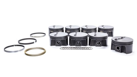 Mahle MS Piston Set Chevy 358ci 4.035in Bore 3.500in Stroke 5.7in Rod .927in Pin -4cc 10.5 CR thumbnail 3