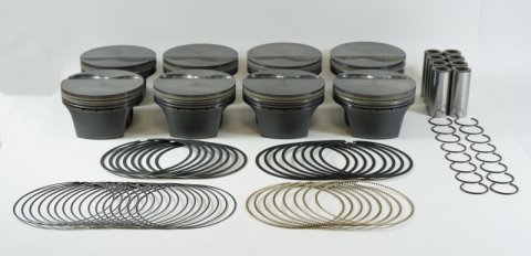 Mahle MS Piston Set Chevrolet LS1/2/6 5.3L 329ci 3.800in Bore 3.622in Stk 9.6:1 CR -2.1cc Set of 8 thumbnail 1