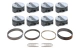 Mahle MS Piston Set BBM 505ci 4.350in Bore 4.25in Stroke 7.1in Rod 0.990 Pin -8cc 11.5 CR Set of 8 thumbnail 2