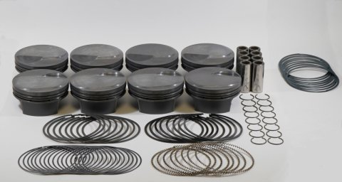 Mahle MS Piston Set BBC 540ci 4.500in Bore 4.25in Stroke 6.385in Rod .990 Pin 13cc 10.5 CR Set of 8 thumbnail 1