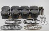 Mahle MS Piston Set BBC 466ci 4.310in Bore 4.00in Stroke 6.385in Rod .990 Pin 28cc 10.6 CR Set of 8 thumbnail 1
