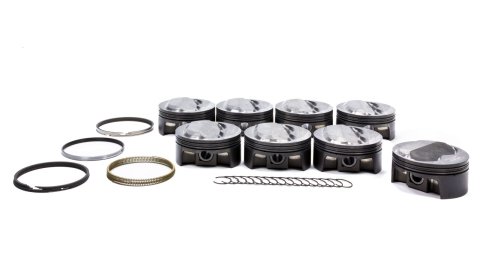 Mahle MS Piston Set SBC 374ci 4.125in Bore 3.48/3.5stk 6.125in Rod .927 Pin 11cc 13.4 CR Set of 8 thumbnail 5