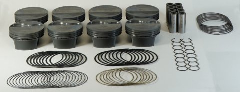 Mahle MS Piston Set GM LS 383ci 3.905in Bore 4in Stroke 6.125in Rod .927 Pin -6cc 10.8 CR Set of 8 thumbnail 3