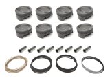 Mahle MS Piston Set SBM 408ci 4.03in Bore 4.00in Stroke 6.123in Rod .984 Pin -16cc 10.3 CR Set of 8 thumbnail 3