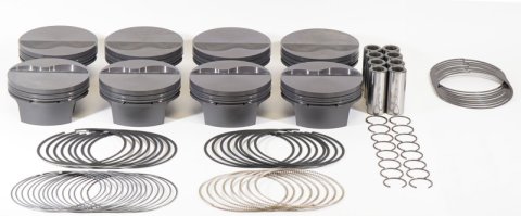 Mahle MS Piston Set SBF 347ci 4.030in Bore 3.4in Stroke 5.4in Rod .927 Pin -6cc 10.1 CR Set of 8 thumbnail 2