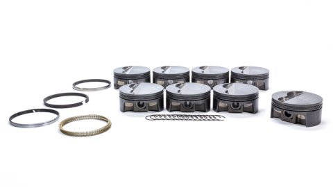 Mahle MS Piston Set SBF 347ci 4.030in Bore 3.4in Stroke 5.4in Rod .927 Pin -6cc 10.1 CR Set of 8 thumbnail 4