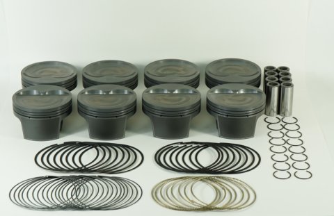 Mahle MS Piston Set SBC 433ci 4.155in Bore 4.000in Stroke 6.0in Rod .927 Pin -20cc 10.5 CR Set of 8 thumbnail 3