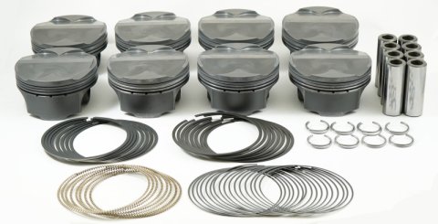 Mahle MS Piston Set SBF 302ci 3.630in Bore 3.65in Stroke 5.933in Rod .866 Pin -5cc 10.0 CR Set of 8 thumbnail 3
