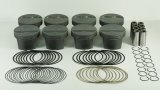 Mahle MS Piston Set SBC 310ci 3.766in Bore 3.480in Stroke 5.7in Rod 0.927 Pin -3cc 9.5 CR Set of 8 thumbnail 3