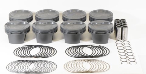 Mahle MS Piston Set SBF 408ci 4.030in Bore 4.000in Stroke 6.2in Rod .927 Pin -28cc 9.3 CR Set of 8 thumbnail 2