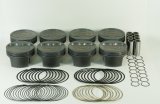 Mahle MS Piston Set SBC 408ci 4.165in Bore 3.75in Stroke 5.7in Rod 0.927 Pin -20cc 10.0 CR Set of 8 thumbnail 3