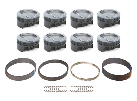 Mahle MS Piston Set SBF 427ci 4.125in Bore 4.000in Stroke 6.25in Rod .927 Pin -26cc 9.8 CR Set of 8 thumbnail 4