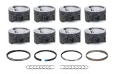Mahle MS Piston Set SBC 406ci 4.155in Bore 3.750in Stroke 5.7in Rod 0.927 Pin -20cc 9.9 CR Set of 8 thumbnail 5