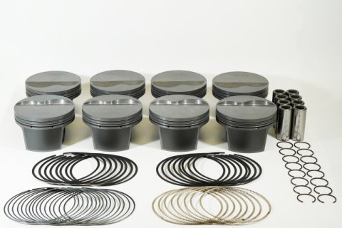 Mahle MS Piston Set SBF 358ci 4.030in Bore 3.5in Stroke 5.956in Rod .912 Pin -6cc 10.3 CR Set of 8 thumbnail 2