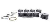 Mahle MS Piston Set SBC 362ci 4.06in Bore 3.500in Stroke 5.7in Rod .927in Pin -4cc 10.7 CR Set of 8 thumbnail 6