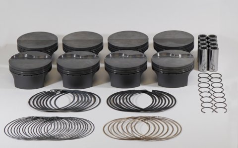 Mahle MS Piston Set GM LSX 377cid 4.070x1.330CH 3.622 Stk 6.098 Rod .945 Pin -5.8cc 10.2CR Set of 8 thumbnail 1