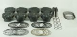 Mahle MS Piston Set Chevy SB 393ci 4.155in Bore 3.625 Stroke 6.125 Rod .927 Pin 4cc 12.7CR thumbnail 1