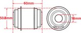 SPC Performance Flex Joint xAxis BUILDER SERIES 18mm ID X 50.8mm OD X 60mm Width thumbnail 4