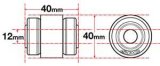 SPC Performance Flex Joint xAxis BUILDER SERIES 10mm X 40mm X 1.750 thumbnail 2