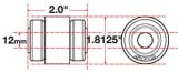 SPC Performance Flex Joint xAxis Jeep JK Front UCA 12mm X 2 X 1.8125 thumbnail 4