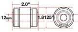 SPC Performance Flex Joint xAxis Jeep JK Front UCA 12mm X 2 X 1.8125 thumbnail 5