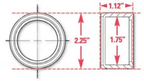 SPC Performance Weld-In Ring Kit 1.75 in. ID thumbnail 4