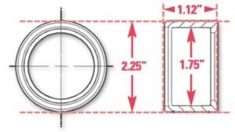 SPC Performance Weld-In Ring Kit 1.75 in. ID thumbnail 5