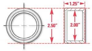 SPC Performance Weld-In Ring Kit 2.00 in. ID thumbnail 3