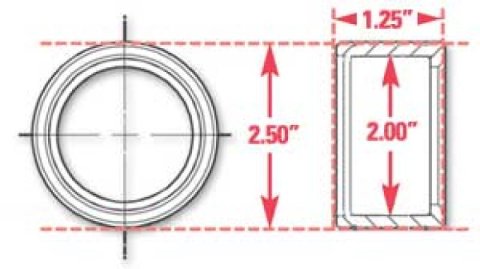 SPC Performance Weld-In Ring Kit 2.00 in. ID thumbnail 4