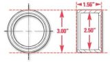 SPC Performance Weld-In Ring Kit 2.50 in. ID thumbnail 3
