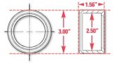 SPC Performance Weld-In Ring Kit 2.50 in. ID thumbnail 4