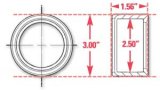 SPC Performance Weld-In Ring Kit 2.50 in. ID thumbnail 5