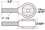 SPC Performance xAxis Rod End Ball Joint thumbnail 2